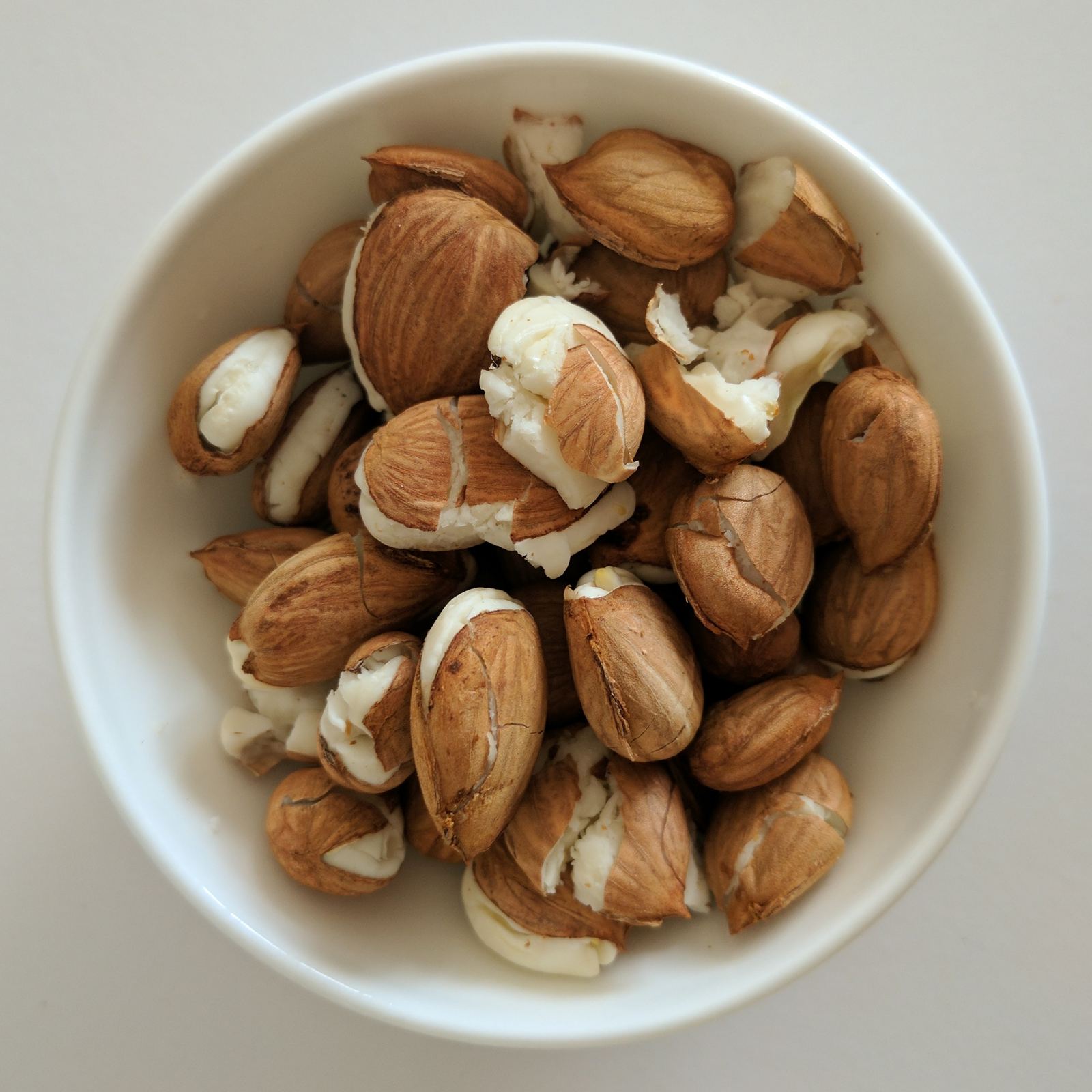 Salted apricot kernels
